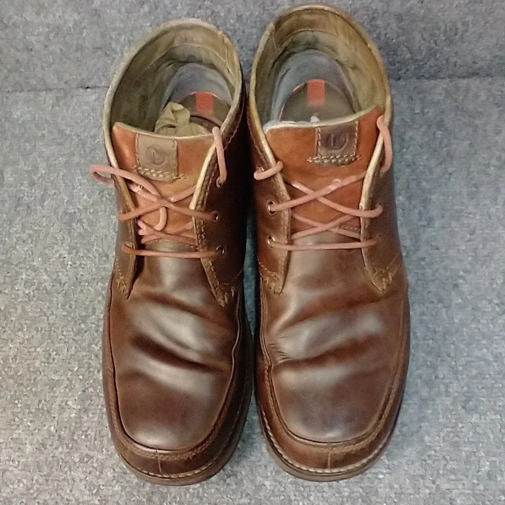 Merrell Cinnamon Brown Leather Chukka Boots Mens 13 J42131 Lace Up Moc Toe